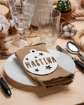 Bolas de Madera Personalizadas Blancas