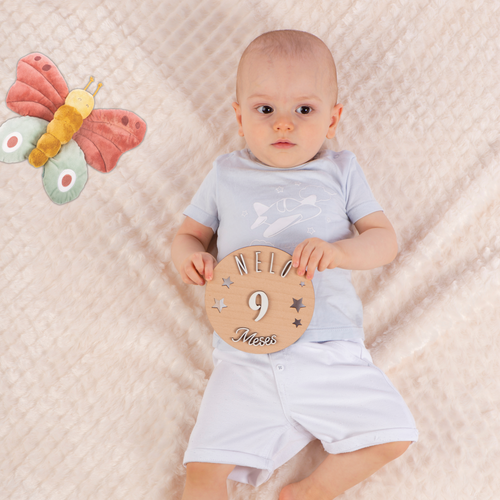 Placa Cumple Meses Personalizada - madera