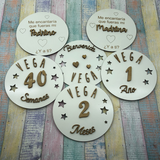 Placa Cumple meses
