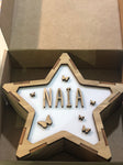 Lámpara Quitamiedos Estrella Mariposas