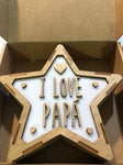 Lámpara de mesita de noche  I-LOVE-PAPÁ - Día del Padre