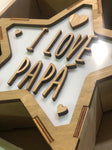 Lámpara de mesita de noche  I-LOVE-PAPÁ - Día del Padre