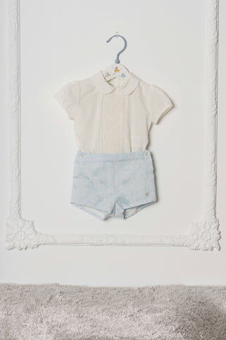 Blusa y pantalón bebé niño azul Dolce Petit