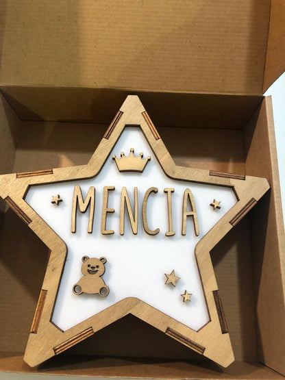 Lámpara Personalizada Corona Osito