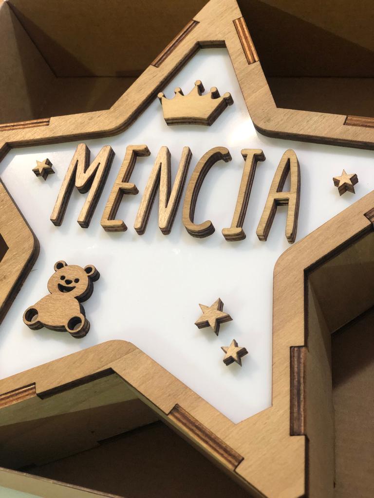 Lámpara Personalizada Corona Osito