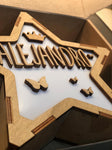 Lámpara Quitamiedos Estrella Corona - Mariposas