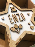 Lámpara Personalizada Osito-Corazones