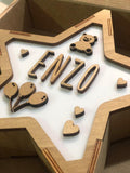 Lámpara Personalizada Osito-Corazones