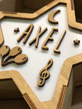 Lámpara Personalizada Noche-Globos-Música