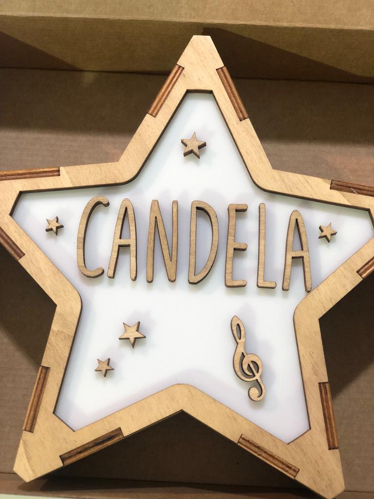 Lámpara Quitamiedos Estrella Música