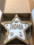 Lámpara Quitamiedos Estrella Corona Corazones