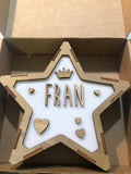 Lámpara Quitamiedos Estrella Corona Corazones