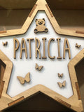 Lámpara Personalizada Osito-Mariposas