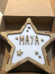 Lámpara Quitamiedos Estrella Corazones y Estrellitas