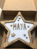 Lámpara Quitamiedos Estrella Corazones y Estrellitas