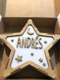 Lámpara Quitamiedos Estrella Luna - Estrellitas