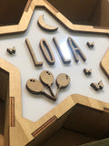 Lámpara Personalizada Mariposas-Luna-globos