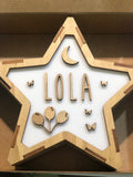 Lámpara Personalizada Mariposas-Luna-globos