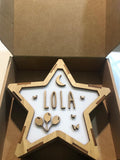 Lámpara Personalizada Mariposas-Luna-globos