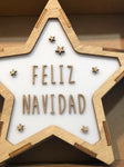 Lámpara Estrella FELIZ NAVIDAD