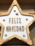 Lámpara Estrella FELIZ NAVIDAD