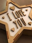 Lámpara I LOVE YOU San Valentín