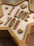Lámpara I LOVE YOU San Valentín