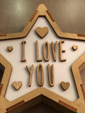 Lámpara I LOVE YOU San Valentín