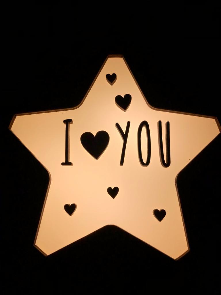 Lámpara I ❤ YOU San Valentín