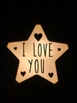 Lámpara I LOVE YOU San Valentín