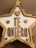 Lámpara TE-QUIERO San Valentín