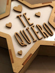 Lámpara TE-QUIERO San Valentín