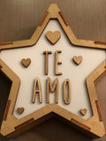 Lámpara TE AMO San Valentín