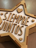 Lámpara SIEMPRE JUNTOS San Valentín