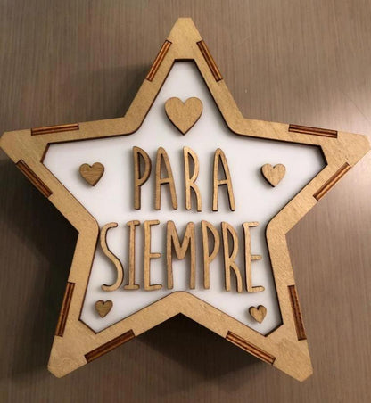 Lámpara PARA SIEMPRE San Valentín