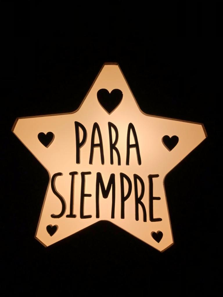 Lámpara PARA SIEMPRE San Valentín