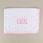 Arrullo Personalizado Estrellas Rosa de Algodón