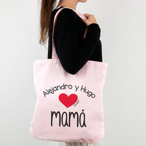 Bolso de Tela Personalizado (Nombre) + Mamá