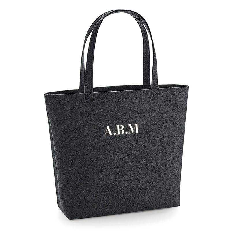 Bolso Shopper Fieltro Iniciales Bordadas – Mofletes