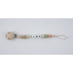 Chupetero De Silicona Personalizado Beige