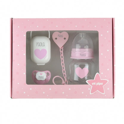 Cajita My Basics 150 Corazón Rosa Personalizada
