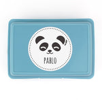 Cajita Porta Alimentos Panda Personalizada