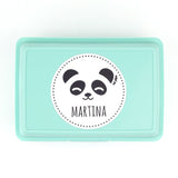 Cajita Porta Alimentos Panda Personalizada