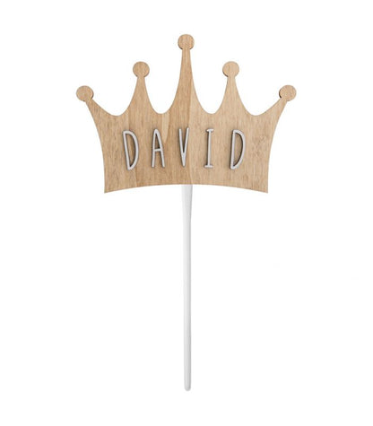 Topper Personalizado para Tartas - Corona