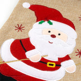 Calcetín Personalizado de Navidad Papá Noel Esquiador