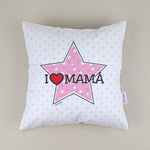 Cojín Personalizado rosa I love mamá
