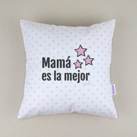 Cojín Personalizado rosa Mamá es la mejor