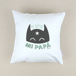 Cojín Personalizado menta Mi héroe mi papá