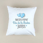 Cojín Personalizado azul primer día de la madre