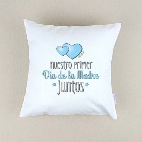 Cojín Personalizado azul primer día de la madre